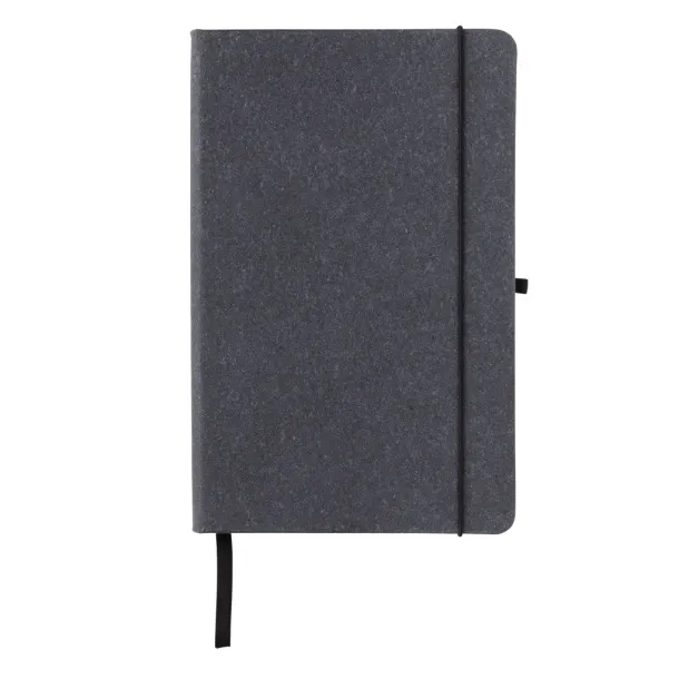  Recycled leather hardcover notebook A5 - XD Collection Grey 