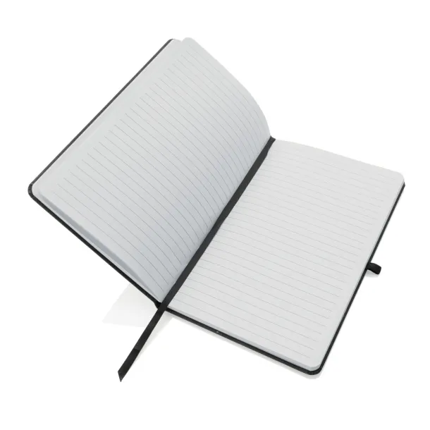  Recycled leather hardcover notebook A5 - XD Collection Grey 