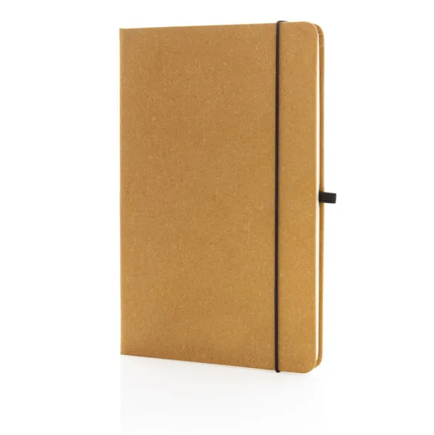  Recycled leather hardcover notebook A5 - XD Collection Brown 