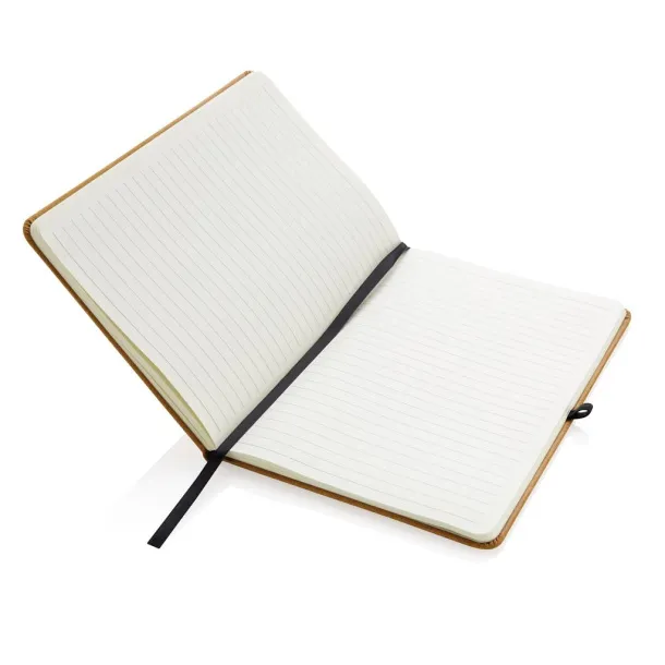  Recycled leather hardcover notebook A5 - XD Collection Brown 