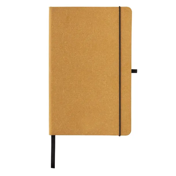  Recycled leather hardcover notebook A5 - XD Collection Brown 