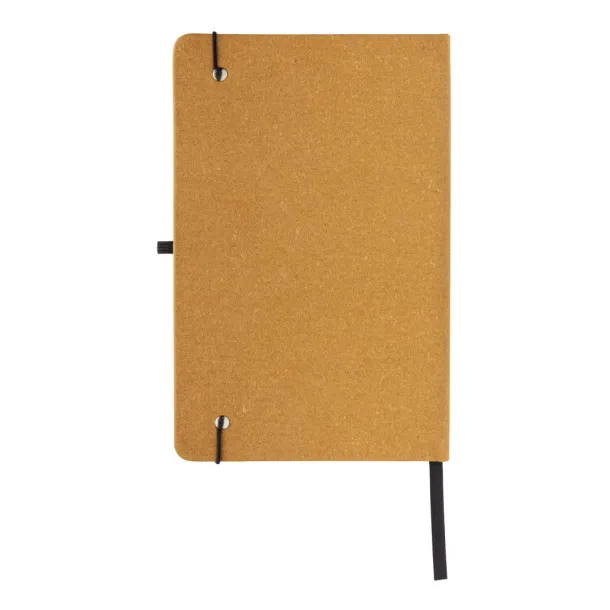  Recycled leather hardcover notebook A5 - XD Collection Brown 