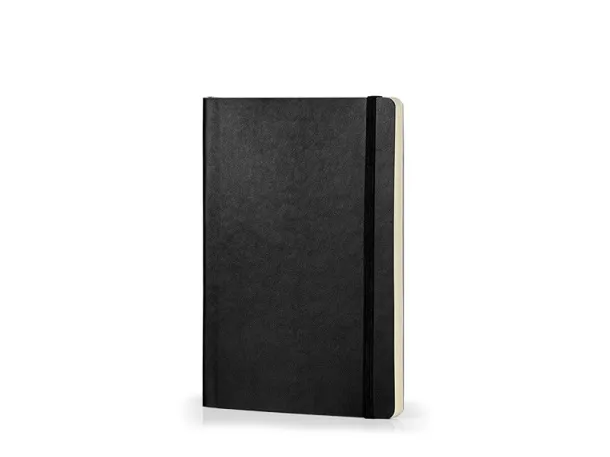 TOSCANA A5 notebook with elastic band Black