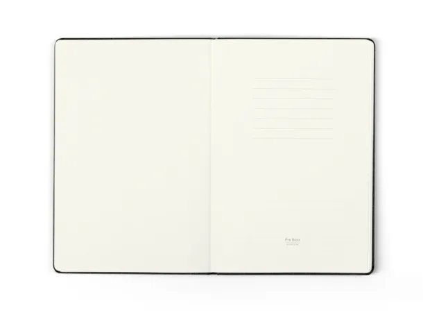 TOSCANA A5 notebook with elastic band Black