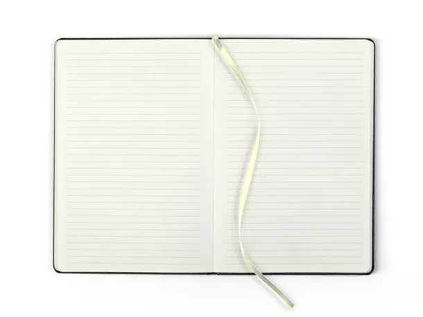 TOSCANA A5 notebook with elastic band Black