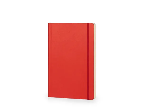 TOSCANA A5 notebook with elastic band Red