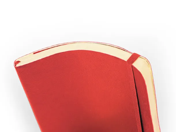 TOSCANA A5 notebook with elastic band Red