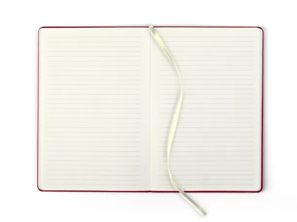 TOSCANA A5 notebook with elastic band Red