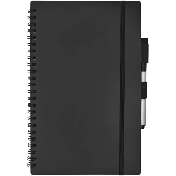 Pebbles A5 size reference reusable notebook Solid black