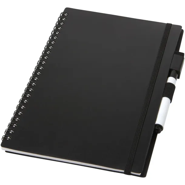 Pebbles A5 size reference reusable notebook Solid black