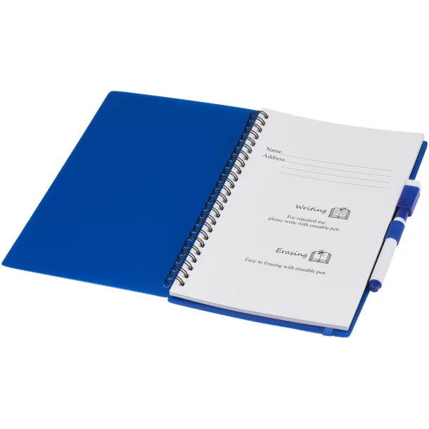 Pebbles A5 size reference reusable notebook Blue