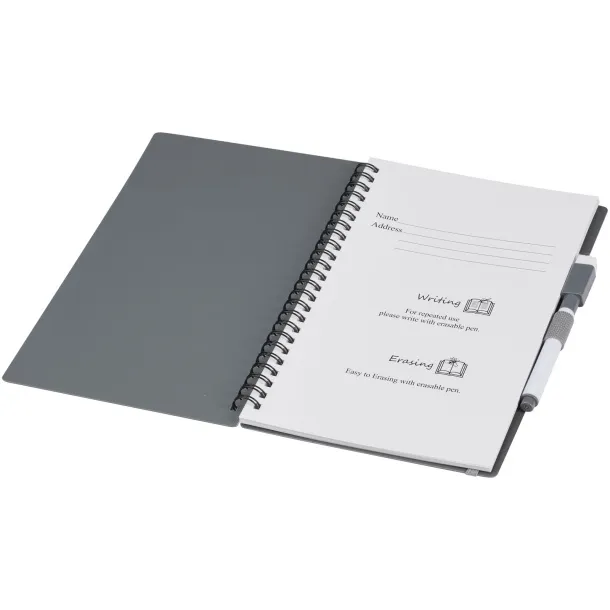 Pebbles A5 size reference reusable notebook Grey