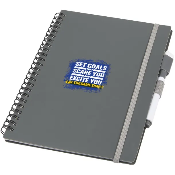 Pebbles A5 size reference reusable notebook Grey