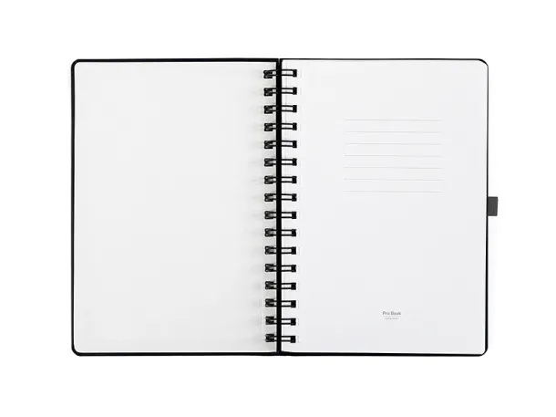 MONDO WIRE spiralni notes, A5 - PRO BOOK Crna