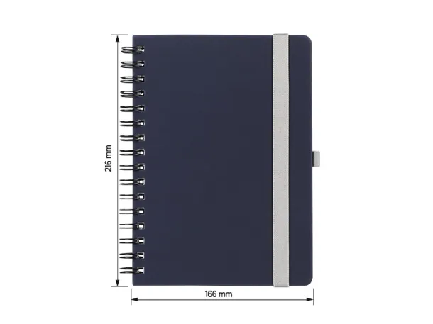 MONDO WIRE spiralni notes, A5 - PRO BOOK Plava