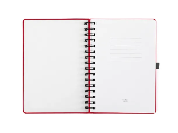 MONDO WIRE spiralni notes, A5 - PRO BOOK Crvena