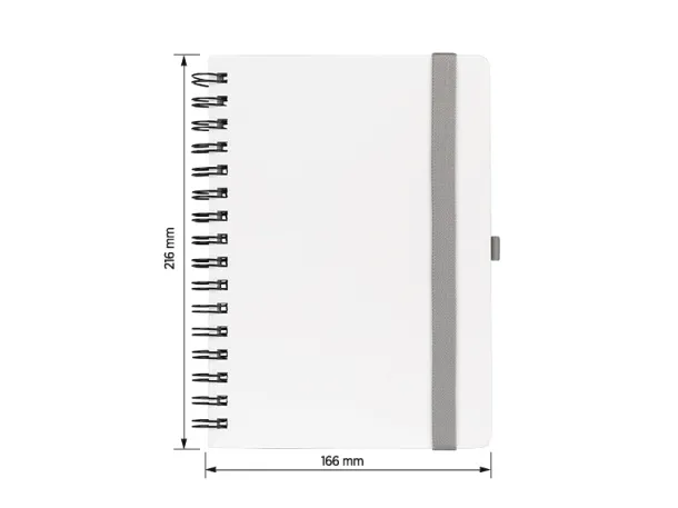 MONDO WIRE A5 wire-o notebook - PRO BOOK White