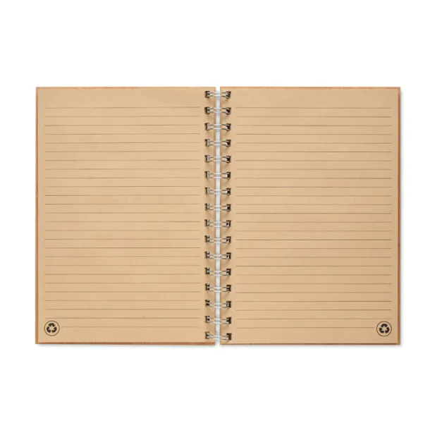 BRAM A5 ring bound Bamboo notebook Wood