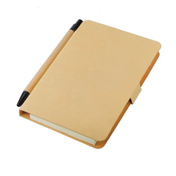 BLAND set of sticky notes and notebook Beige