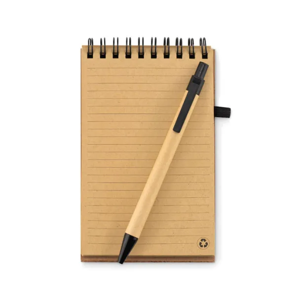 SONORACORK A6 cork notebook with pen Black