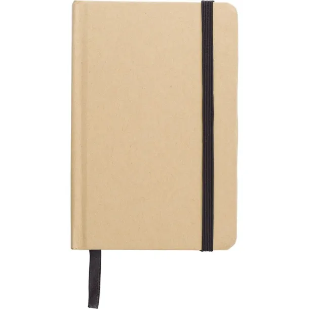  Recycled craft paper notebook A6 Crna