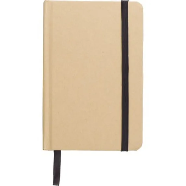  Recycled craft paper notebook A6 black