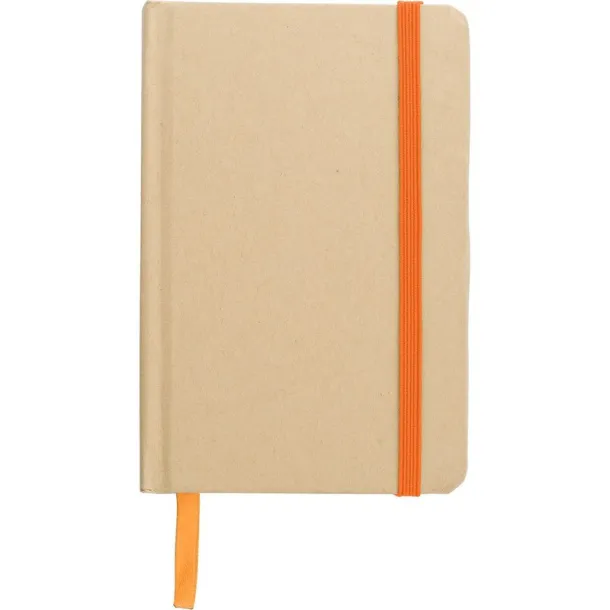  Recycled craft paper notebook A6 orange