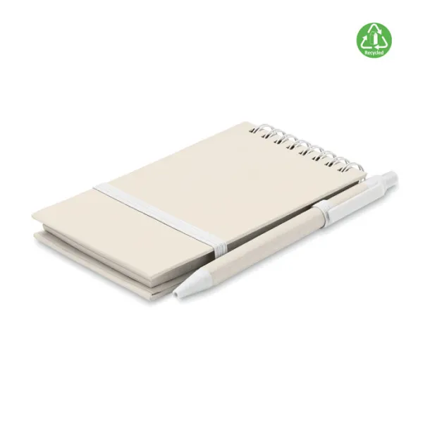 MITO SET notes set od kartona mlijeka, A6 Bijela
