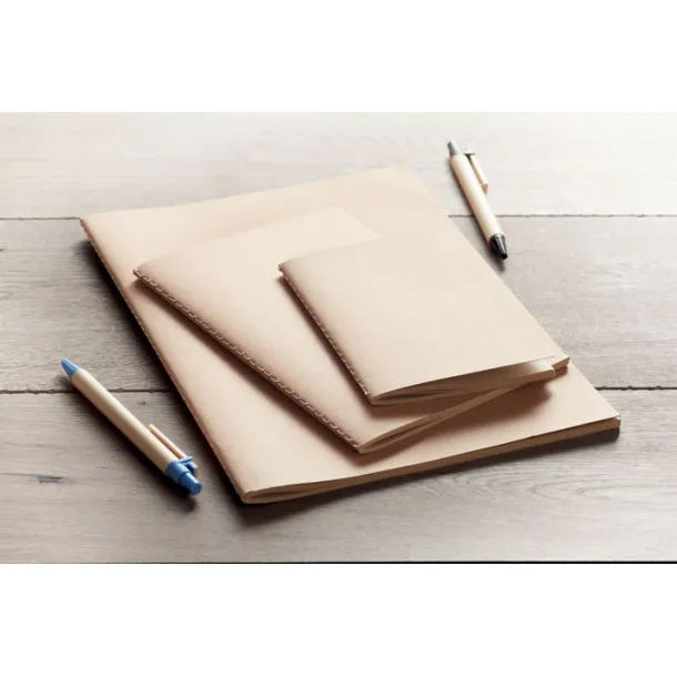 MINI PAPER BOOK A6 notebook in cardboard cover Beige