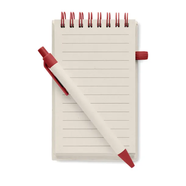 MITO SET notes set od kartona mlijeka, A6 Crvena