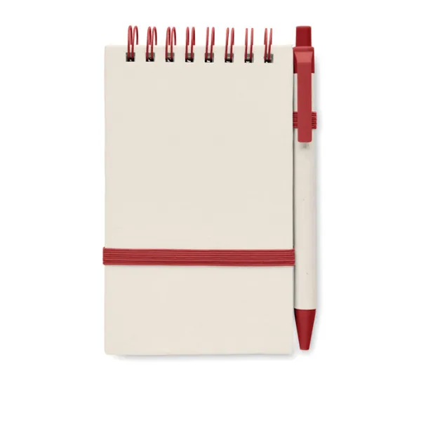 MITO SET notes set od kartona mlijeka, A6 Crvena