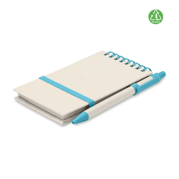 MITO SET A6 milk carton notebook set Turquoise