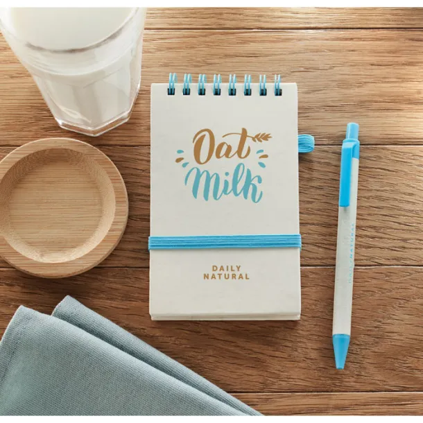 MITO SET A6 milk carton notebook set Turquoise