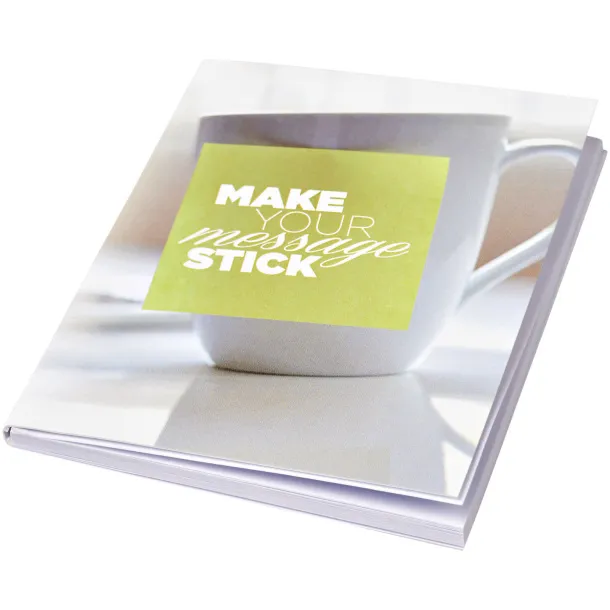 Sticky-Mate® A7 soft cover sticky notes 100x75 - Unbranded White