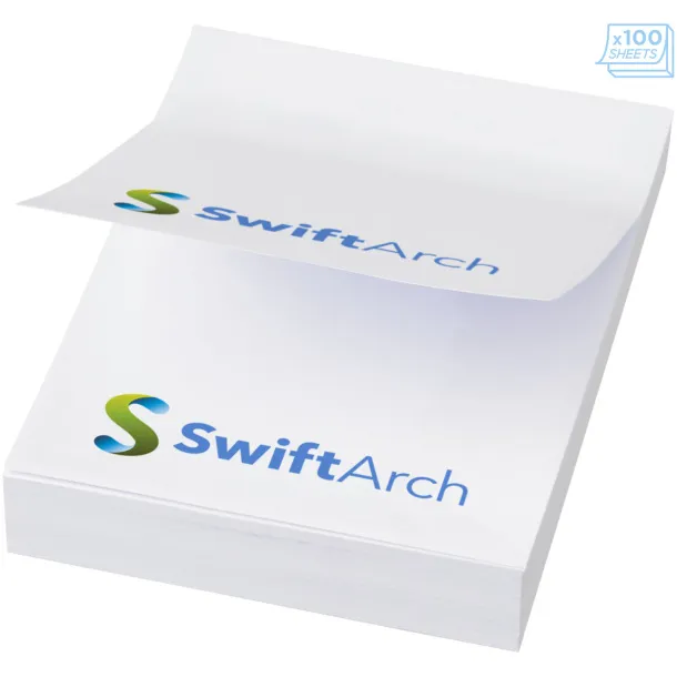 Sticky-Mate® A8 sticky notes 50x75 - Unbranded White