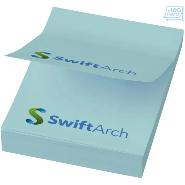 Sticky-Mate® A8 sticky notes 50x75 - Unbranded Light blue