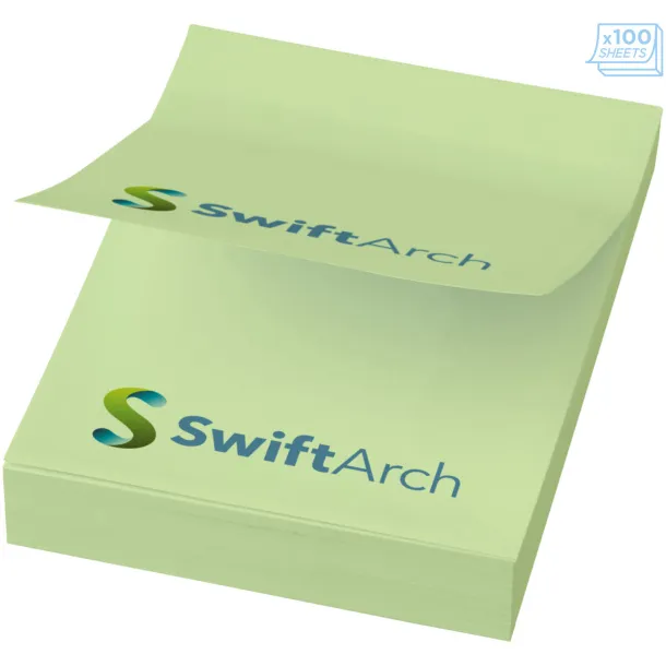 Sticky-Mate® A8 sticky notes 50x75 - Unbranded Mint green