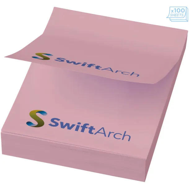 Sticky-Mate® A8 sticky notes 50x75 - Unbranded Light pink