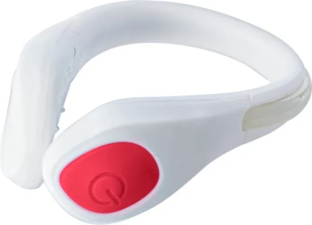 Rosanna ABS and silicone shoe clip  white red