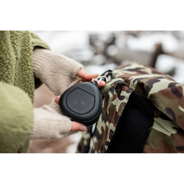 Justice Wireless speaker 5W Air Gifts with carabiner Crna