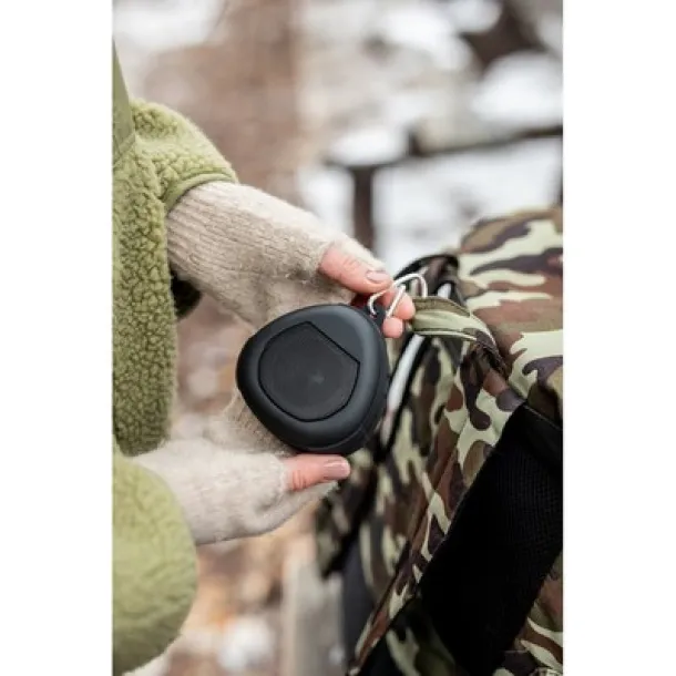 Justice Wireless speaker 5W Air Gifts with carabiner Crna