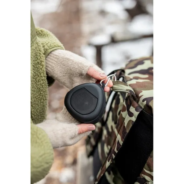 Justice Wireless speaker 5W Air Gifts with carabiner Crna