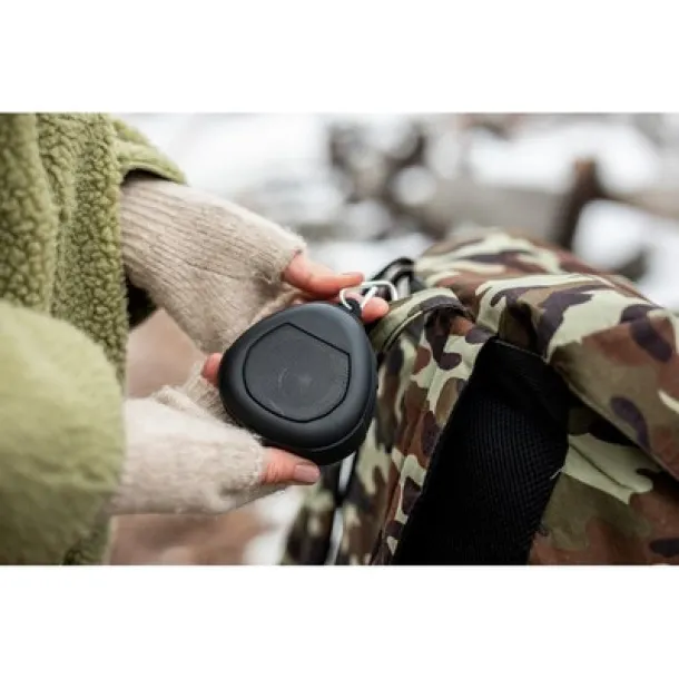 Justice Wireless speaker 5W Air Gifts with carabiner Crna