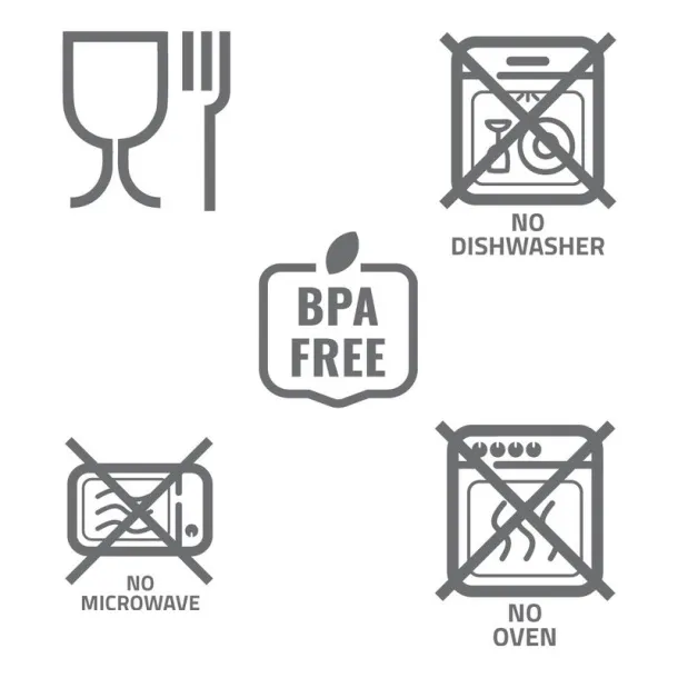  Air Gifts termos boca 485 ml, poklopac sa spremnikom Crna