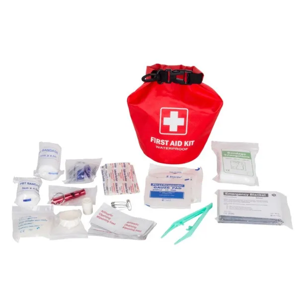  Waterproof first aid kit Air Gifts, 47 el. Crvena