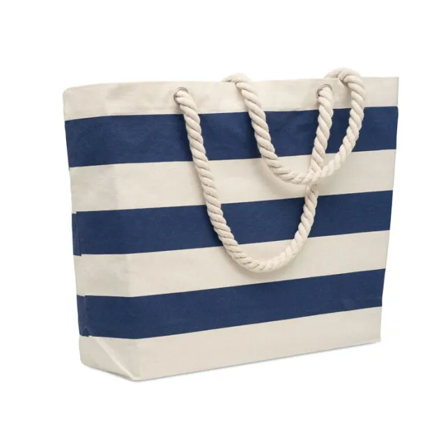 HEAVEN STRIPE Cotton beach bag 220 gr/m² Blue