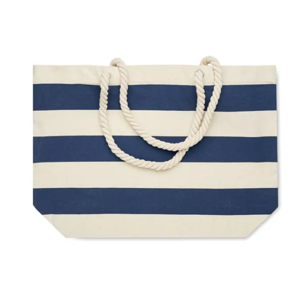 HEAVEN STRIPE Cotton beach bag 220 gr/m² Blue