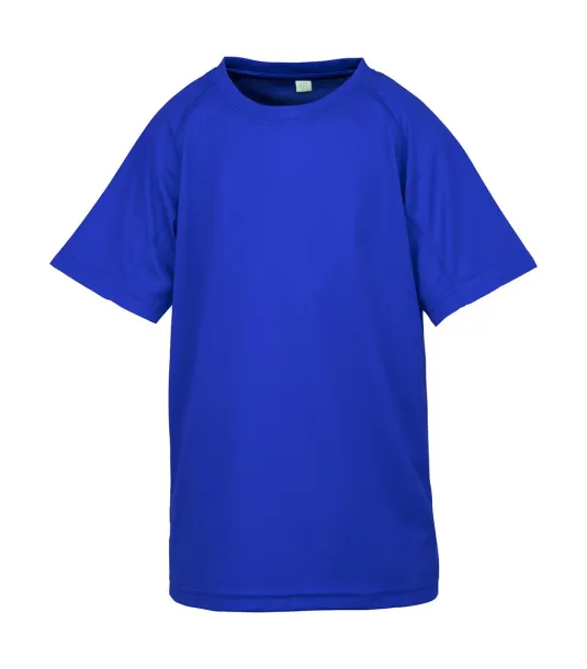  Junior Performance Aircool Tee - Spiro Royal blue