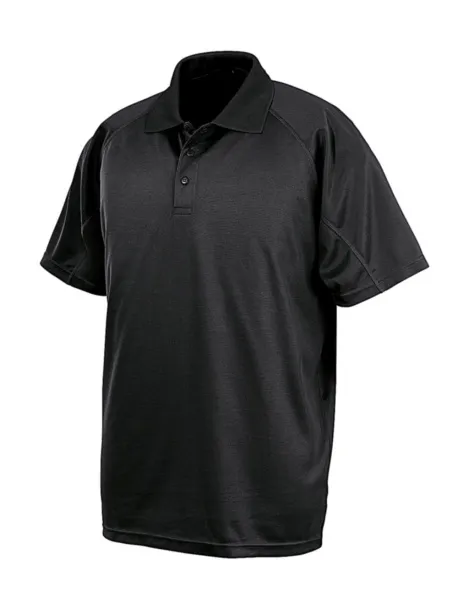  Aircool sportska polo majica, 135 g/m² - Spiro Crna