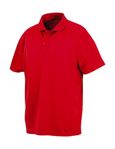  Aircool sportska polo majica, 135 g/m² - Spiro Crvena